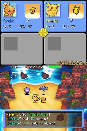 Pokemon Mystery Dungeon - Explorers of Time (USA) screen shot game playing